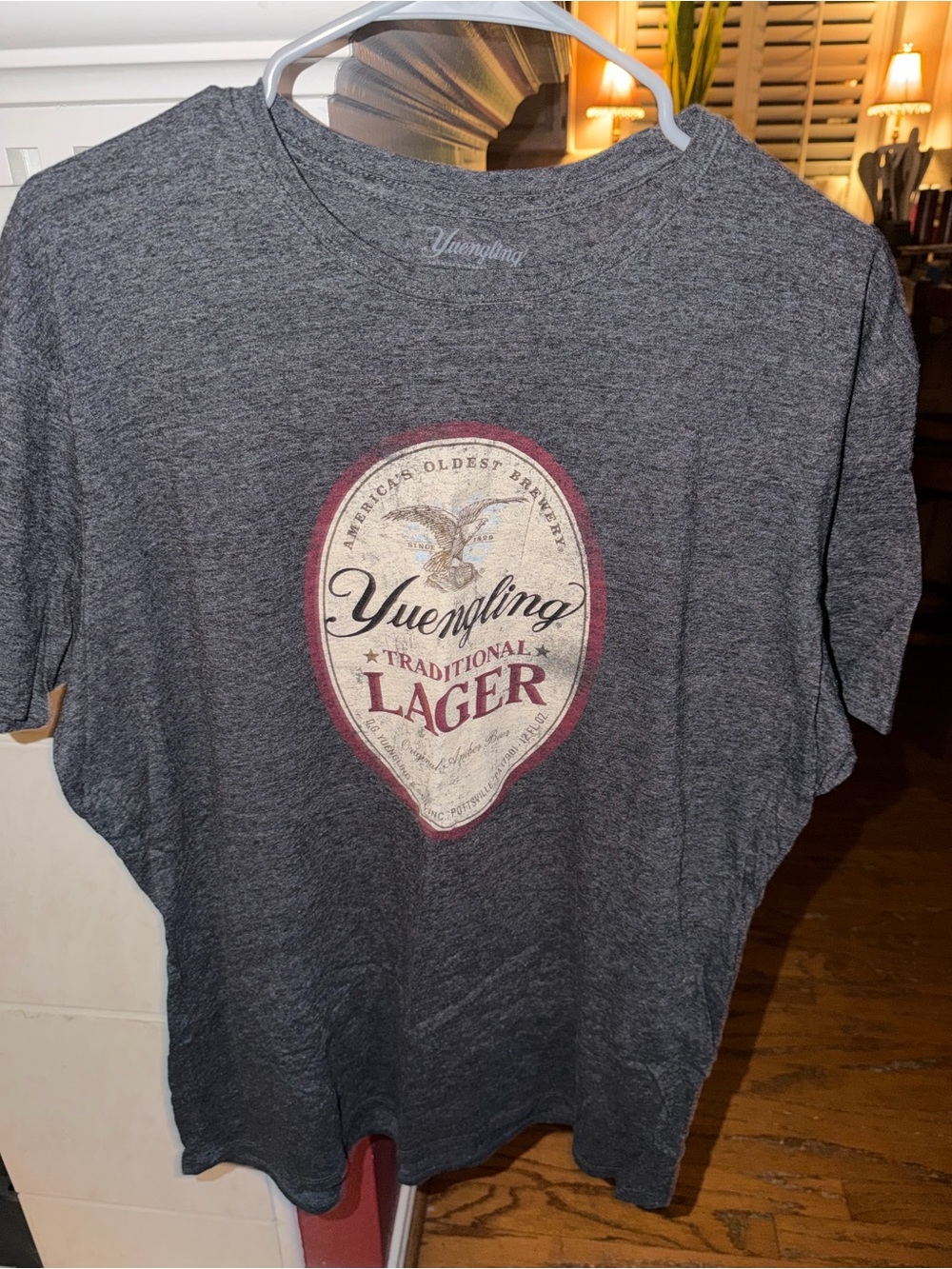 Yuengling Men's Gray Traditional Lager Graphic Tee